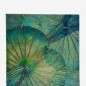 Preview: Wanddekor Lotus, grün - ca. 30x30x4 cm